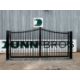 Unused 15.6Ft x 7.6Ft Manual By Parting Gates With 6"x6" Post & Rams - Image 2 of 8