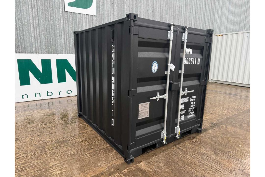 Unused 7ft Container with Window & Side Door, (Black) - Image 1 of 8