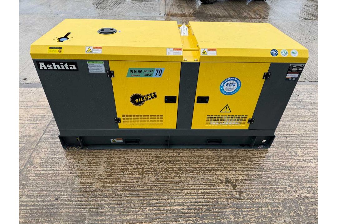 Ashita AG3 -70E ,70KVA Silent Generator, 3 Phase, 4 Cylinder Engine - Image 5 of 12