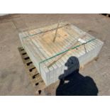 UNRESERVED - Pack Of 40, 6" Flat Top Edging Slabs