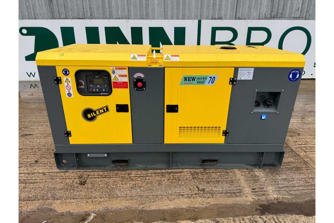 Ashita AG3 -70E ,70KVA Silent Generator, 3 Phase, 4 Cylinder Engine - Image 2 of 12