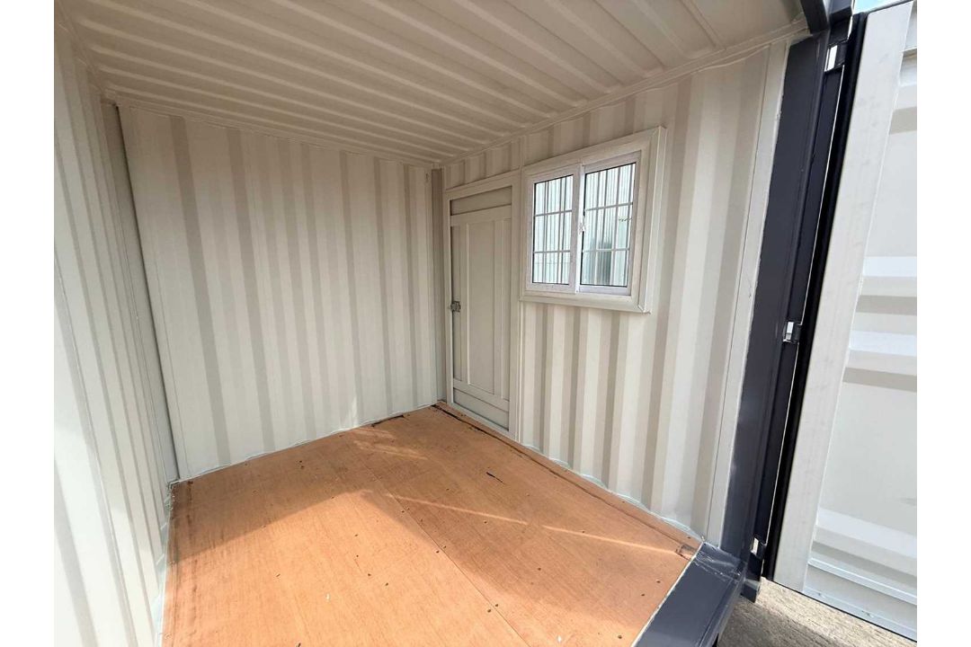 Unused 9Ft Container with Window & Side Door, (Dark Grey) - Image 8 of 9