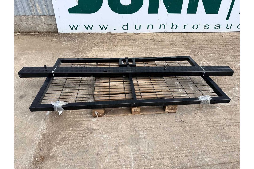 Unused Security Pedestrian Gates 4' X 8' & 2 Posts (Black) - Image 2 of 6