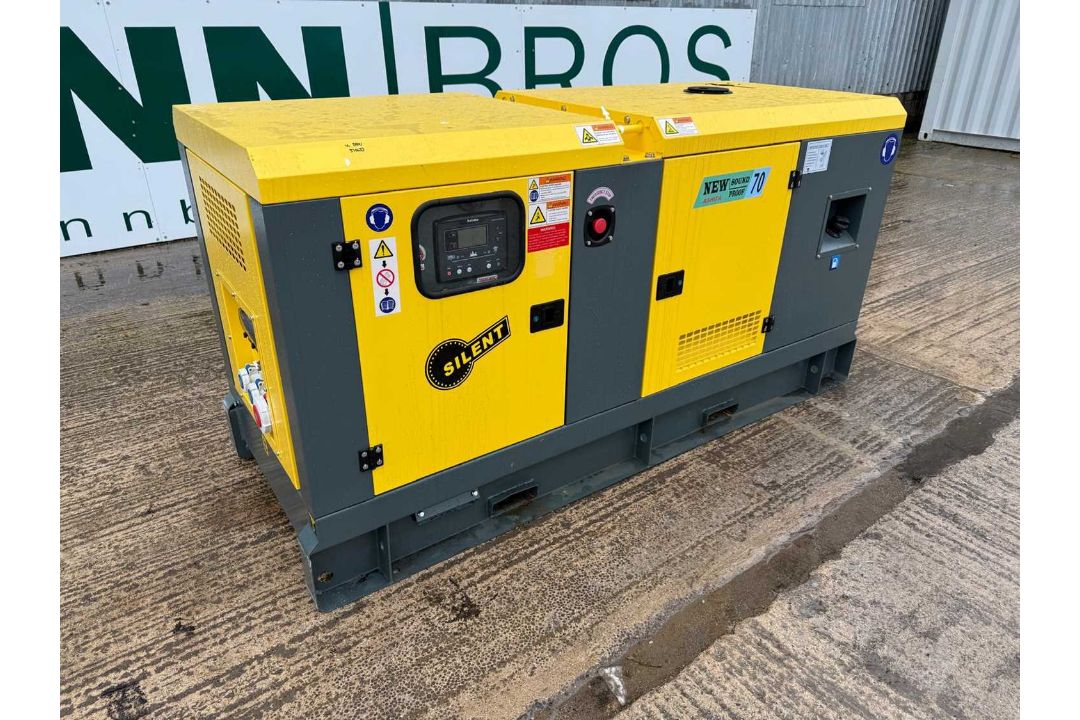 Ashita AG3 -70E ,70KVA Silent Generator, 3 Phase, 4 Cylinder Engine - Image 1 of 12