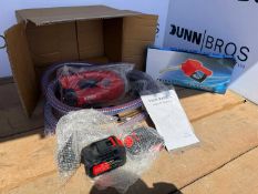 Unused Boss LD50 21v Cordless Oil Pump with 2 x Lithium Batteries, Charger, Auto Nozzle.