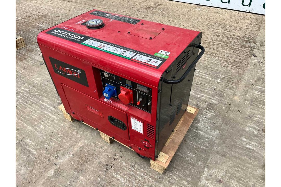 Unused Cameo CK7500S 3 Phase Silent Diesel Generator - Image 3 of 8
