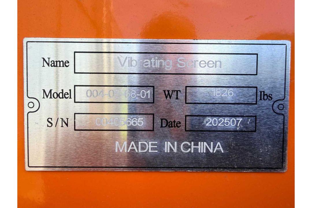 Unused Vibratory Screen 004-05-68-01, 3 Phase Soil Screener - Image 10 of 10