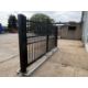 Unused 15.6Ft x 7.6Ft Manual By Parting Gates With 6"x6" Post & Rams - Image 4 of 8