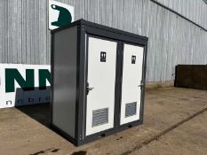 Unused Double Toilet Block, 2130mm x 1350mm x2440mm