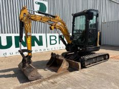 2021 Sany SY26U Mini Excavator, Rubber Tracks, Hydraulic Blade, Pivot Knuckle Boom, Pipes, Aux, Manu