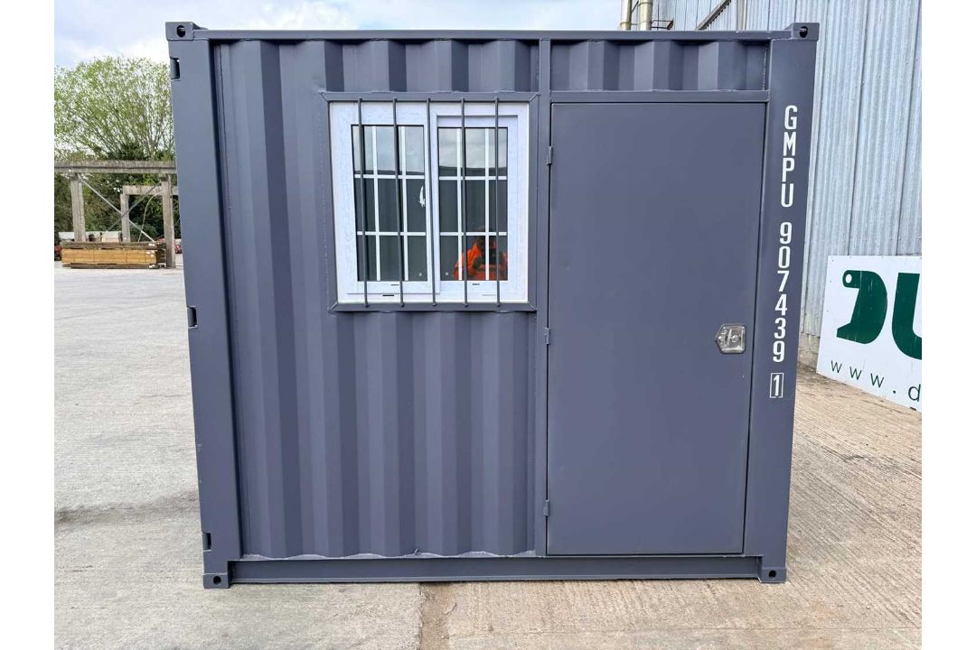 Unused 9Ft Container with Window & Side Door, (Dark Grey) - Image 4 of 9