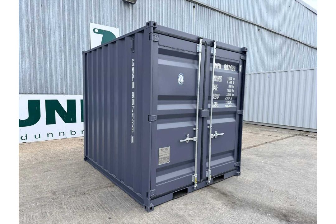 Unused 9Ft Container with Window & Side Door, (Dark Grey) - Image 1 of 9