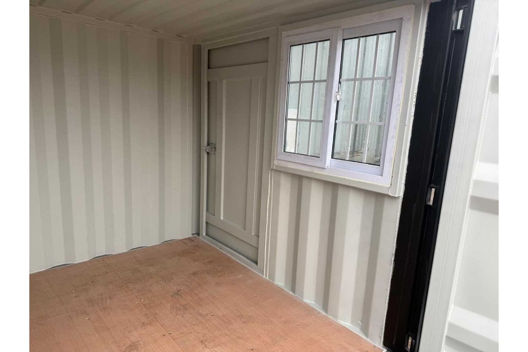 Unused 7ft Container with Window & Side Door, (Black) - Image 8 of 8