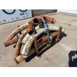 Stillage Of Metal Pipes For Concrete 8 Of Straight 1.1 M long & 7 Curved Pipes 1.2M Long (Approx.)