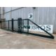 Unused 40' Mesh Cantilever Gate With Fobs & Keys (Green) Panel 10M x 2.1M - Image 3 of 12