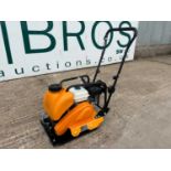 Unused Dyna Power HYC90 Plate Compactor With Water Tank, 170F Petrol Engine, 70KG Weight