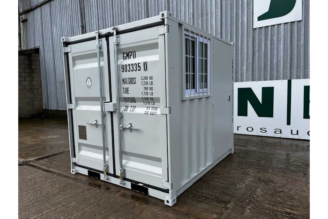 Unused 9Ft Container with Window & Side Door, - Image 3 of 9