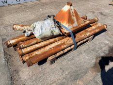 Pallet Of 2M Pipes (9 Of) and Hopper 4"