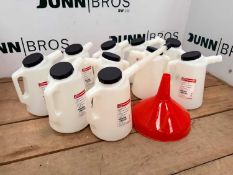 Unused Vapormatic Jugs 10 Of & 1 X Funnel