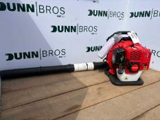 Unused Petrol Back Pack Leaf Blower With Handheld Blower & Trigger