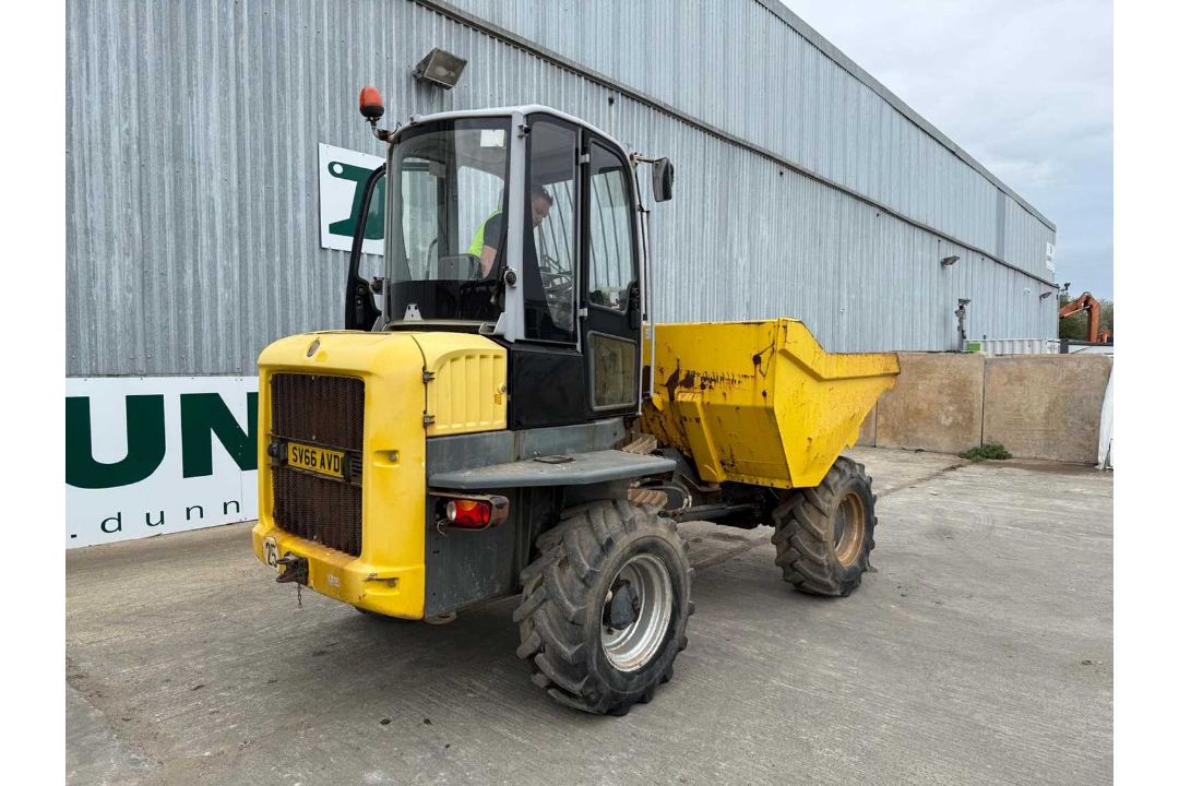 2016 Wacker Neuson DW60 6Ton 4WD Dumper, Enclosed Cab, Rear View Safety Camera, Hydrostatic Drive - Image 5 of 26