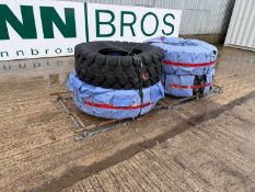 Unused Federo Loader Tyres 17-5-25 (4 Of)