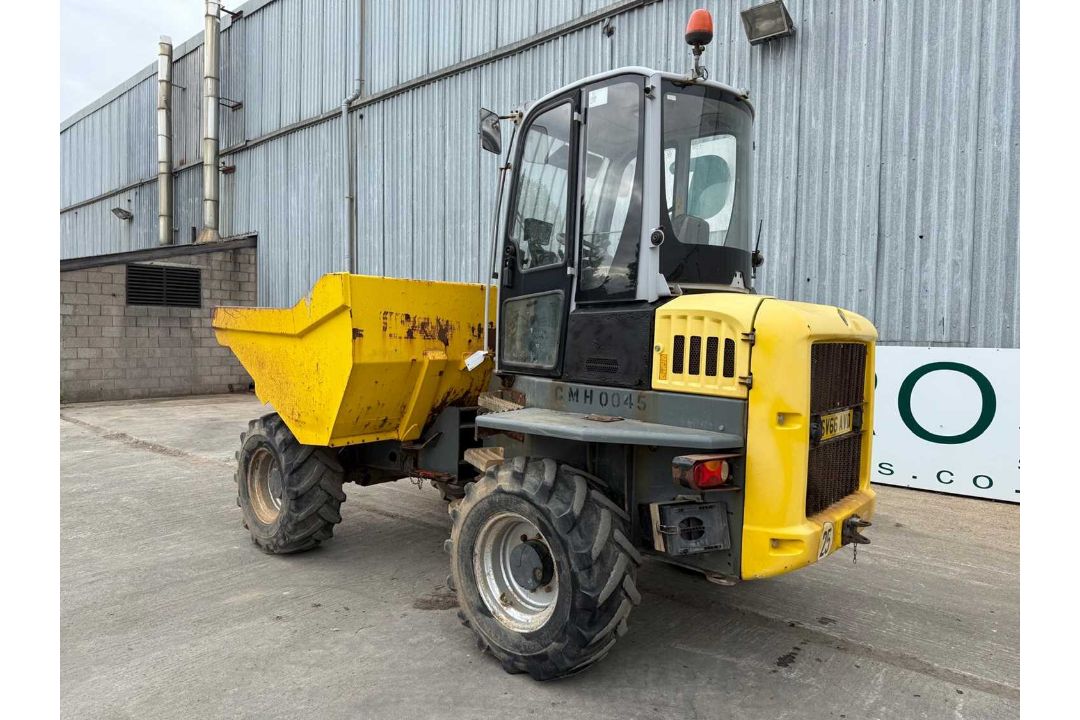 2016 Wacker Neuson DW60 6Ton 4WD Dumper, Enclosed Cab, Rear View Safety Camera, Hydrostatic Drive - Image 3 of 26