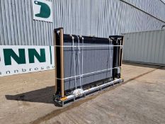 Unused 26' x 5' Composite, Electric Sliding Gate, Grey (See Photos Of Marks), Comes With Electric Mo