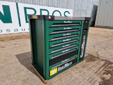 Unused Kraft Muller 7 Drawer & 1 Pull out Cabinet Tool Box, Contains 310 Pcs Tool Set, 880MM x 450MM