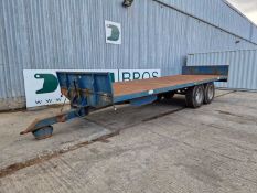 2009 Warwick 25Ft Twin Axle Bale Trailer, Hydraulic Brakes, Sprung Drawbar, Leaf Springs, Head Board