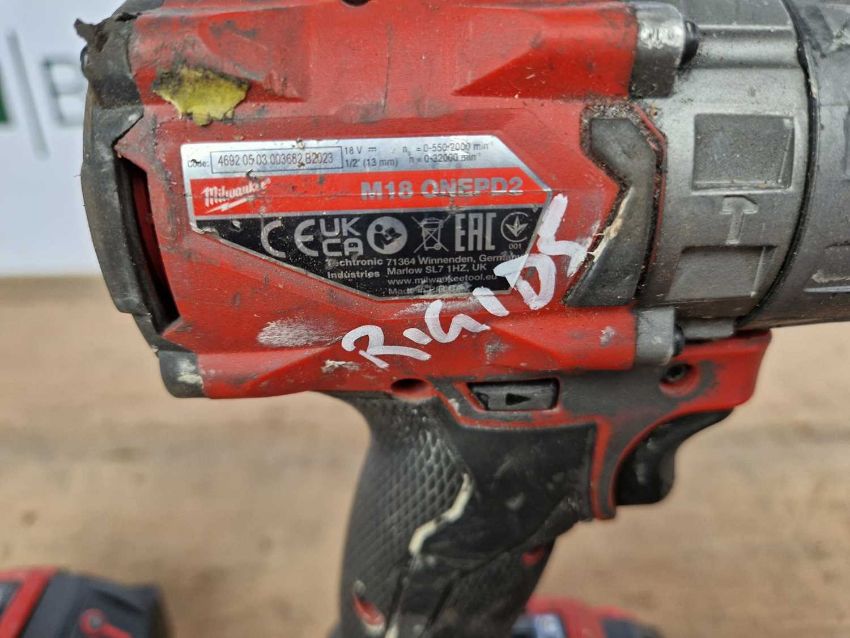 UNRESERVED - Milwaukee Tools, Includes 2 x Combi Drills, 2x Impact ...