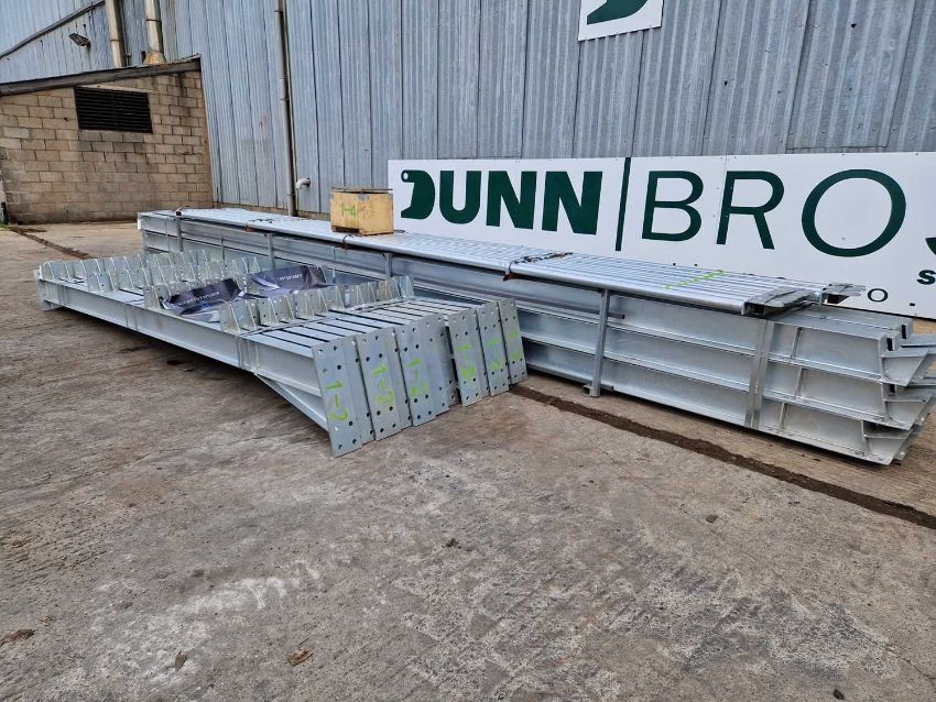 Unused Galvanised Steel Frame Building, 100' X 30' X 28' With Wind ...