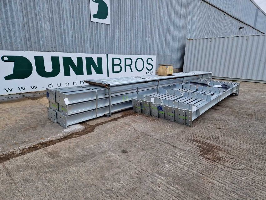 Unused Galvanised Steel Frame Building, 100' X 30' X 28' With Wind ...