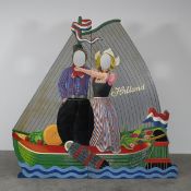Wooden Dutch Volendam Holland Two Person Photo Booth Board