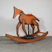 Oversized Wooden Rocking Horse "Salinero"