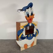 Wooden TV Cabinet Designed in the Shape of Donald Duck Disney Character