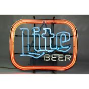 Original Vintage Miller Lite Beer Neon Sign
