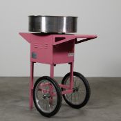 Pink Cotton Candy Machine 1300W Model CCM-01 with Wheels