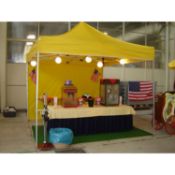Yellow Professional 3 x 3 m Aluminum Expo Tent with Side Walls and Weights