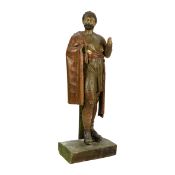 Rare Antique Wooden Organ Figure by Ferdinand Demetz (ca. 1900)
