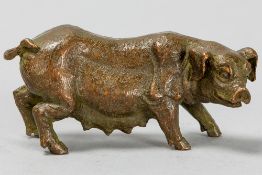small Viennese "Pig" sculpture in bronze