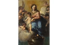 antique oil on canvas (on canvas) with a biblical theme