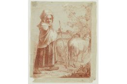 early 19th Cent. sanguine drawing
