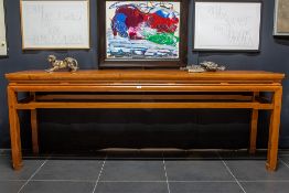 antique Chinese Qing period altar table in Huanghuali