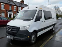 **(ONLY 78K MILEAGE)** 2019 (69 PLATE) MERCEDES-BENZ SPRINTER 516CDI LWB CREW VAN