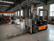 **(INCLUDES CHARGER)**DOOSAN B25X-5 – 4 WHEEL ELECTRIC FORKLIFT