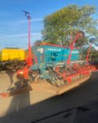 SULKY DRILL WITH MASCHIO POWER HARROW COMBINATION AND TRAILER