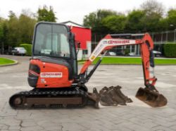 2017 KUBOTA U27-4 2.7T MINI EXCAVATOR / DIGGER 3,749 HOURS + 4 BUCKETS