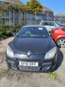 2010 RENAULT MEGANE D-QUE TT DCI FAP 1.9 DIESEL MANUAL – BLACK >>--NO VAT ON HAMMER--<<