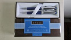 20 SETS CROSS SET PEN AND PENCIL, BLUE COLOUR